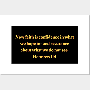 Bible Verse Hebrews 11:1 Posters and Art